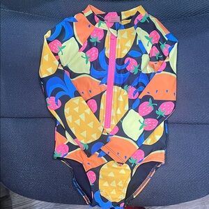Old Navy Kids Swim Rashguard - Multicolor Fruit Print